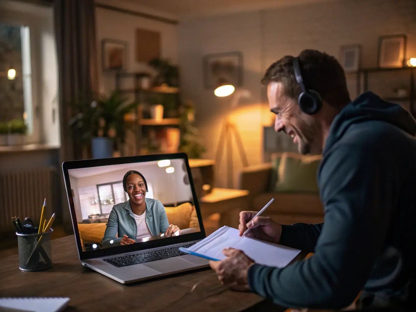 An image of a coach and client collaborating in a modern office, reviewing business growth charts and strategies, symbolizing the Business Growth Coaching service.